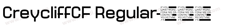 CreycliffCF Regular字体转换